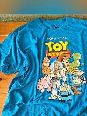Disney Pixar Unisex Toy Story Blue Friends T Shirt Size 2XL